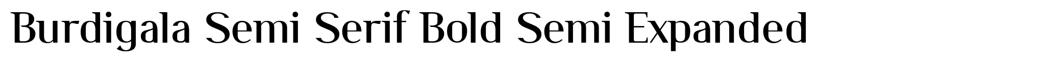 Burdigala Semi Serif Bold Semi Expanded image